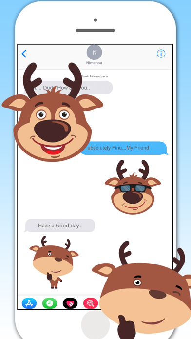 How to cancel & delete Deer Emojis & Stickers from iphone & ipad 4