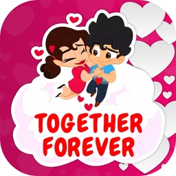 Romantic Couple Love Stickers by IMAD MBARKI