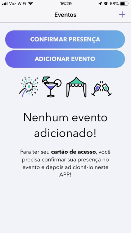 Confirme presença em eventos online