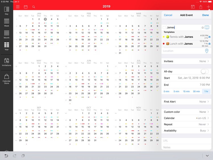 WeekCal iPad - Fully Unlocked