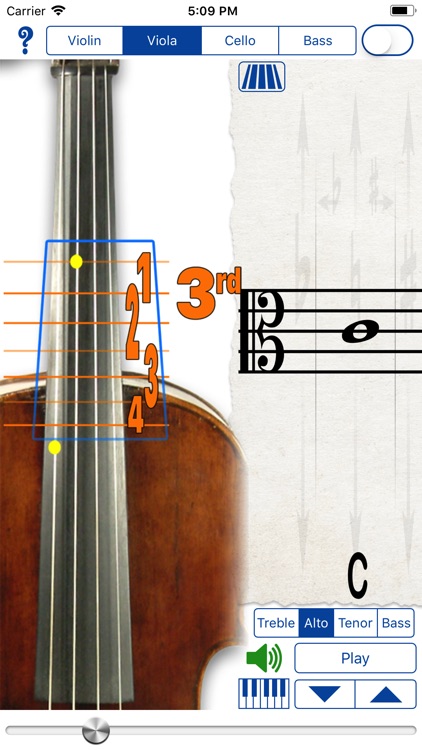 Fingering Strings for iPhone
