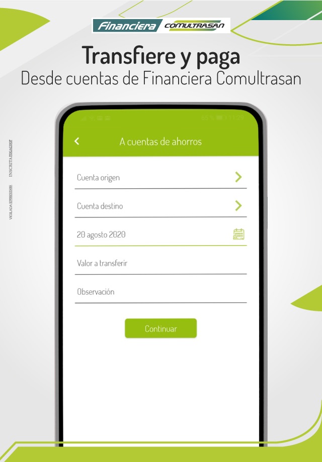 Financiera Comultrasan Móvil screenshot 4