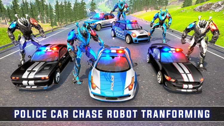 Police Car Chase Robot War screenshot-6