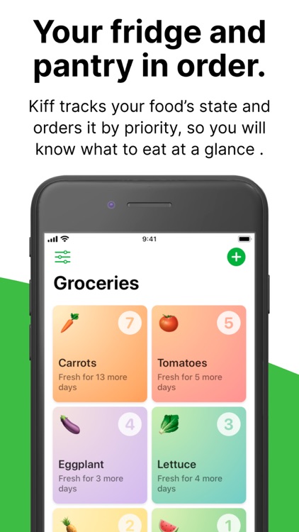 Kiff: Food expiration tracker