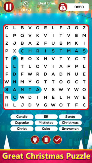 Christmas Word Search Master(圖1)-速報App