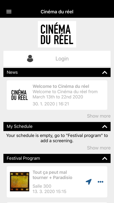 How to cancel & delete Cinéma du réel from iphone & ipad 1