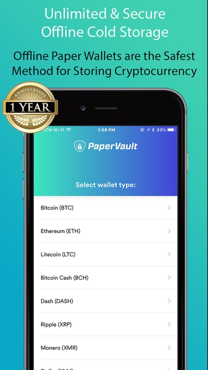 PaperVault:Crypto Cold Storage