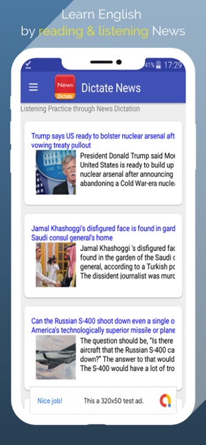 Dictate News - Learn English(圖1)-速報App