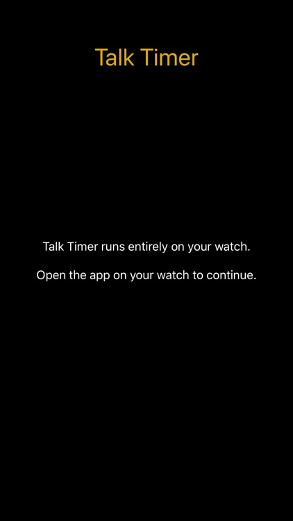 Talk Timer