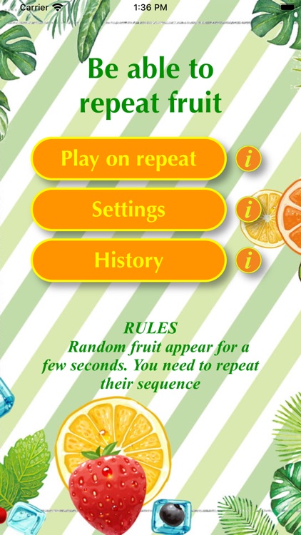 Be able to repeat fruit