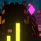 This is a chill game where a shiny light spirit travels through the dark neon trenches of future city