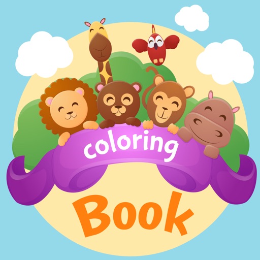 Kids Coloring Book free app pa Icon