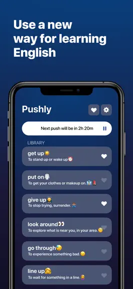 Game screenshot Learn English: Push & Widget apk