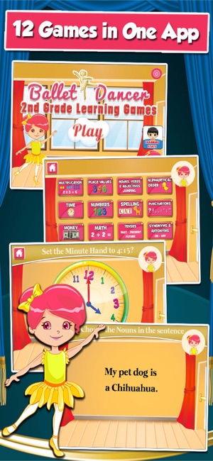 Ballerina Kids 2nd Grade Games(圖1)-速報App