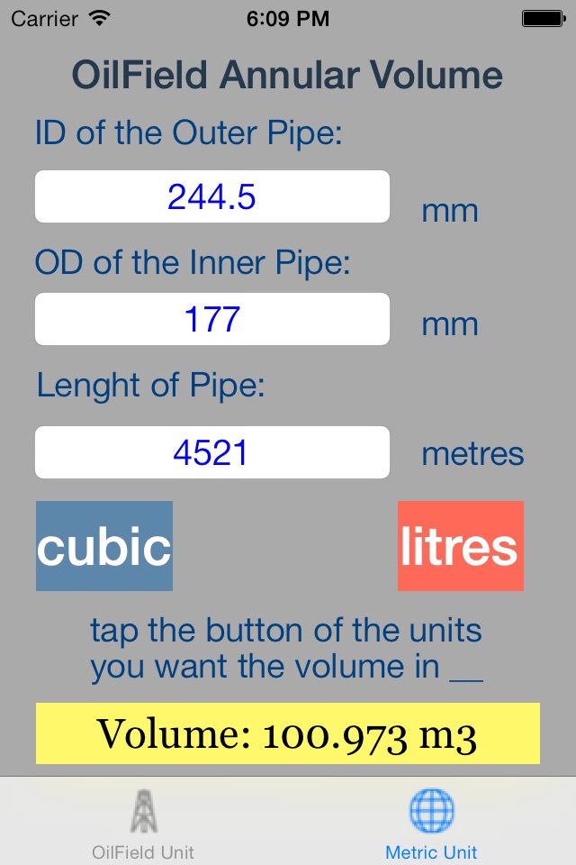 OilField Annular Volume Pro screenshot 2