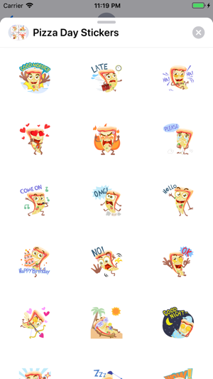 Pizza Day Stickers