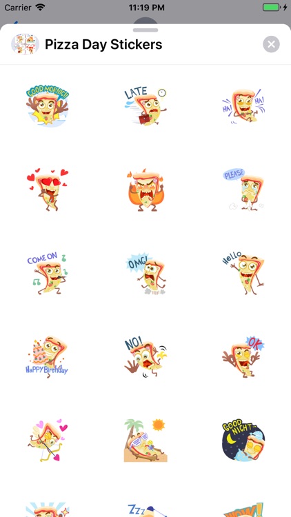 Pizza Day Stickers