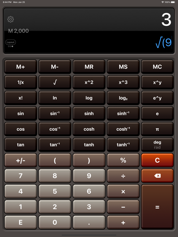 Calculator HD Pro iPad app afbeelding 3