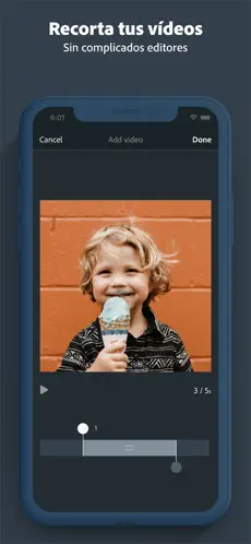 Captura de Pantalla 4 Adobe Spark Video iphone