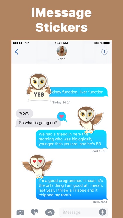 Owl don't Growl Stickers Emoji