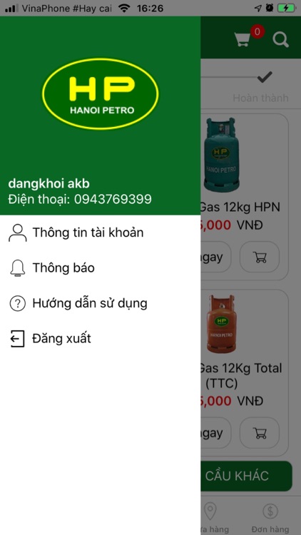 Gọi Gas HP 4.0 - HanoiPetro