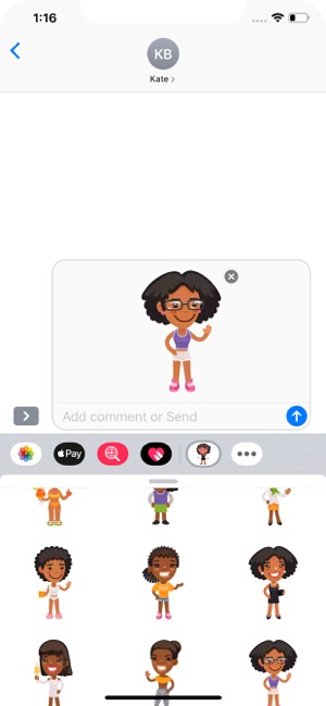 Afro American Women Stickers(圖5)-速報App