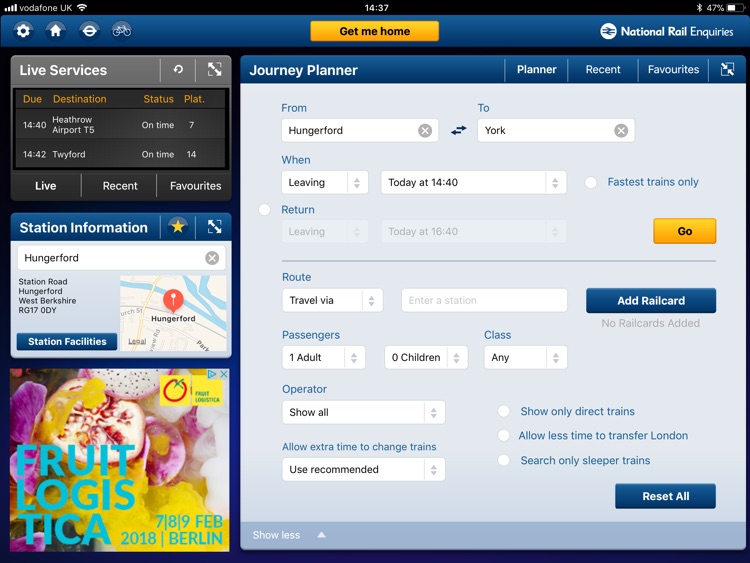 NationalRailEnquiries for iPad screenshot-4