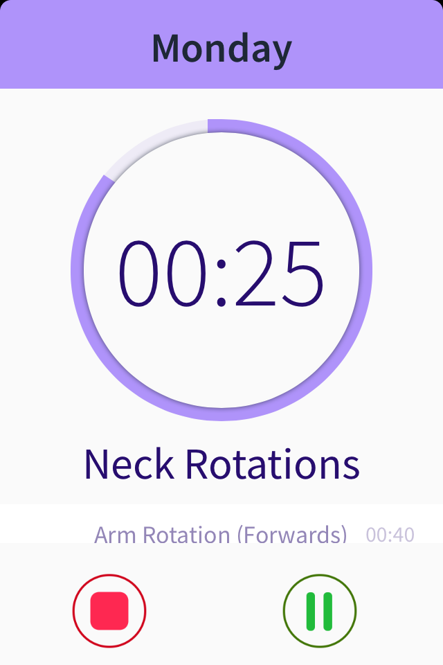 No Excuse - training timer