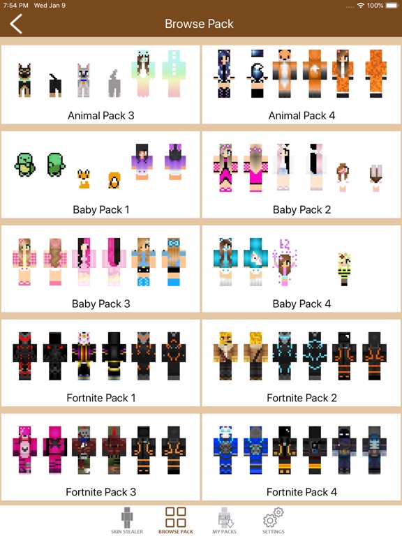 App Shopper: Skin Packs for Minecraft PE (Utilities)