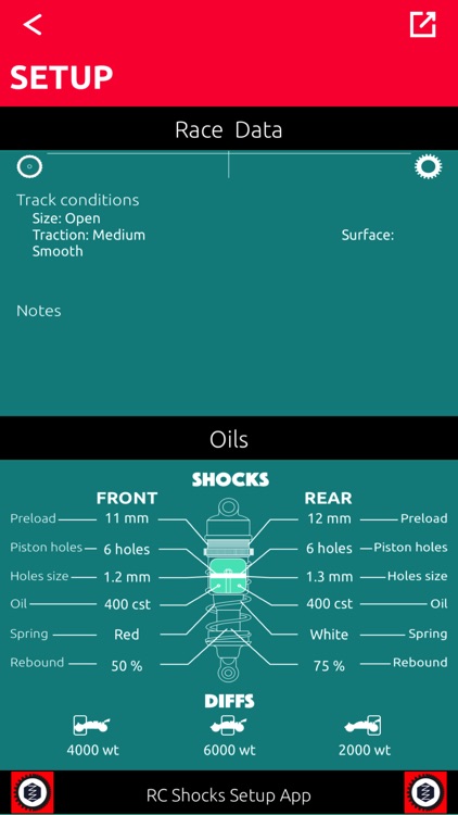 RC Shocks Setup