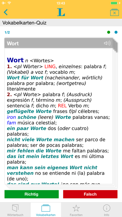 Spanisch XL Pro Wörte... screenshot1