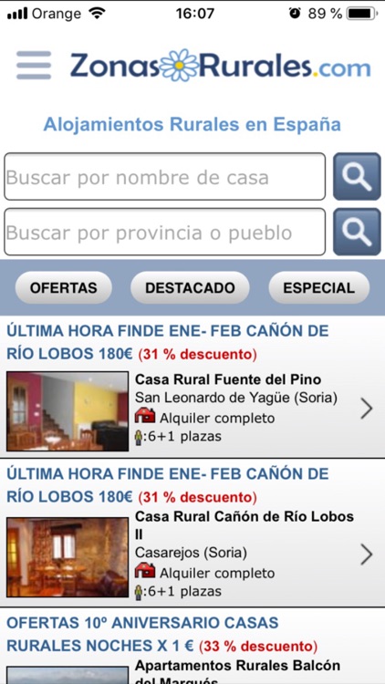 Casas Rurales en Zonas Rurales screenshot-0