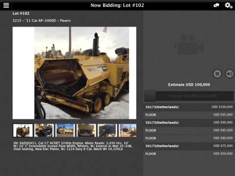 I.R.A.Y Auction Live - náhled