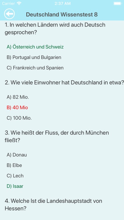 Deutschland Testfragen screenshot-4