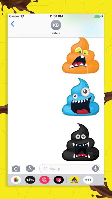 Monster Poopy Emoji screenshot 4