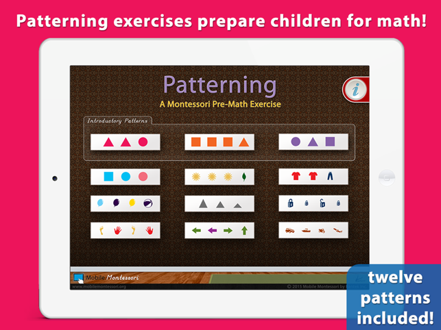 Montessori Pre-Math Patterning(圖1)-速報App