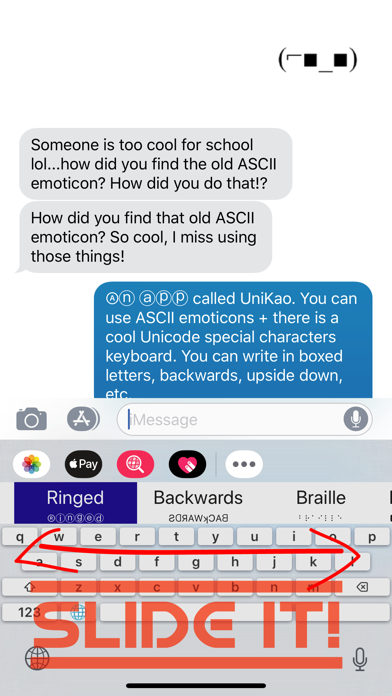 UniKao-Unicode and Emoticon screenshot 3