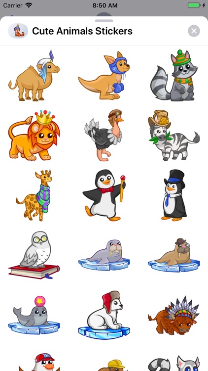 Cute Animals Emoji Stickers by mohamed taoufik
