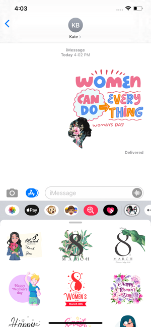 Strong Women's Day Stickers