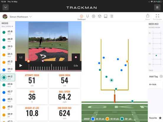 TrackMan Football-US screenshot 2