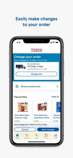 Tesco Groceries for iPhone app screenshot