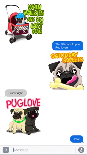 Pug Dog Emoji Stickers(圖4)-速報App