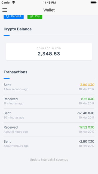 ExByte - Wallet screenshot 2