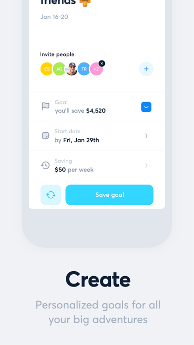 Travl — Travel Saving Goals screenshot 3