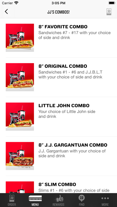 Jimmy Johns In App Ordering review screenshots