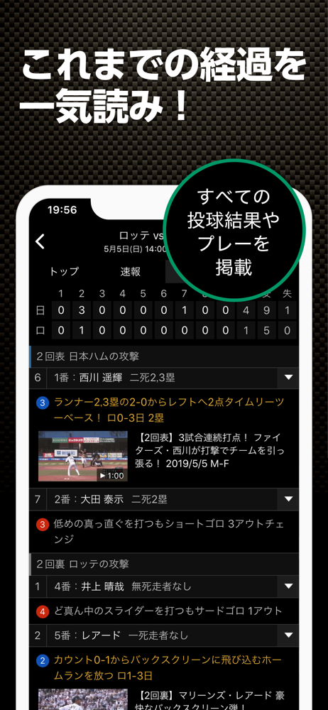 スポナビ 野球速報 Overview Apple App Store Japan