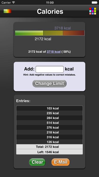 Calories Screenshot 1