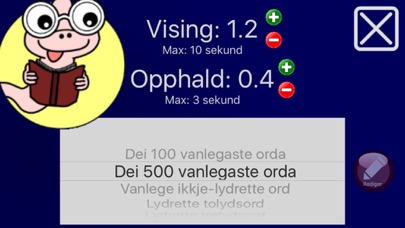 Nynorsk lesing screenshot 2