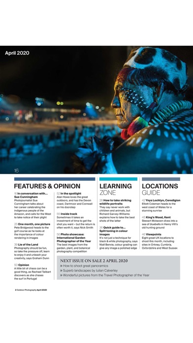 Outdoor Photography - The leading magazine for landscape, wildlife and travel photographers! screenshot