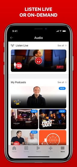 ESPN: Live Sports & Scores app screenshot